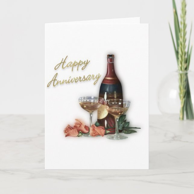 Cartão Presentes de Aniversário de Casamento (Frente)