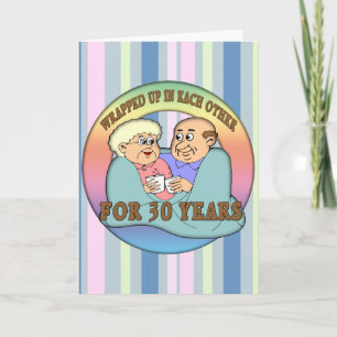 Cartão Presentes de Aniversário de Casamento de 30 Anos