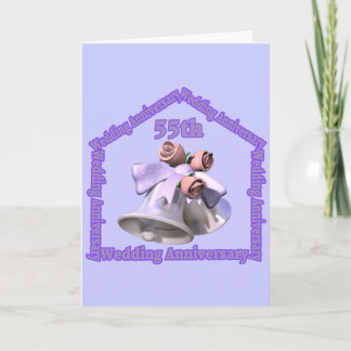 Cartão Presentes de Aniversário de Casamento de 55 Anos