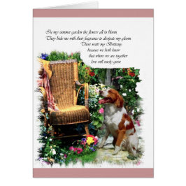 Cartão Presentes de Arte Brittany Spaniel Americanos