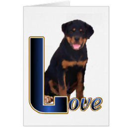 Cartão Presentes de Arte Rottweiler