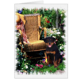 Cartão Presentes de Arte Rottweiler