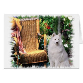 Cartão Presentes de Arte Samoyed