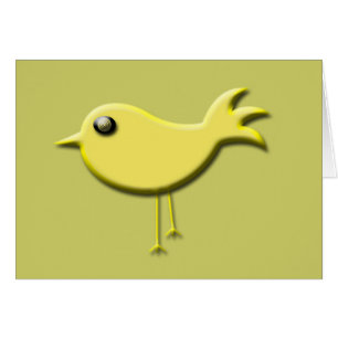 Cartão Presentes de aves amarelas