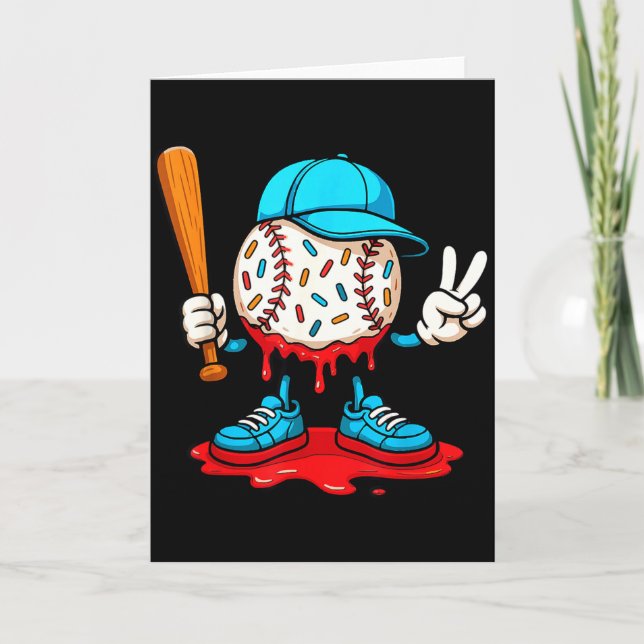 Cartão Presentes de Baseball Drip Estilo de Vida de Baseb (Frente)
