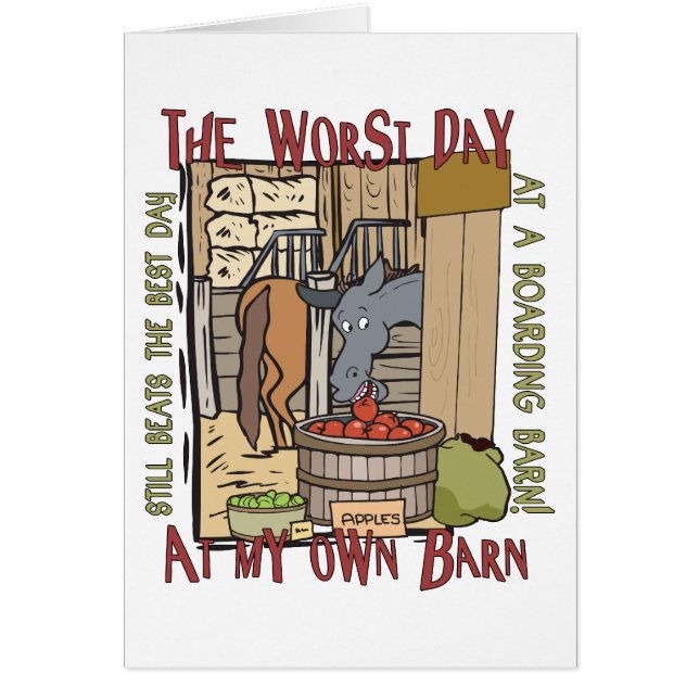 Cartão Presentes de Cavalos (Frente)