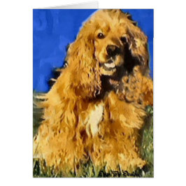 Cartão Presentes de Cocker Spaniel