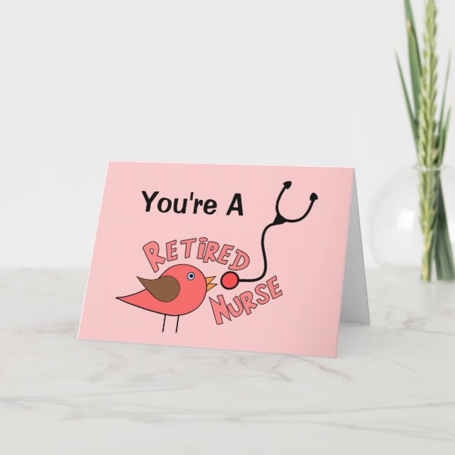 Cartão Presentes de Enfermeira Aposentados (Frente)