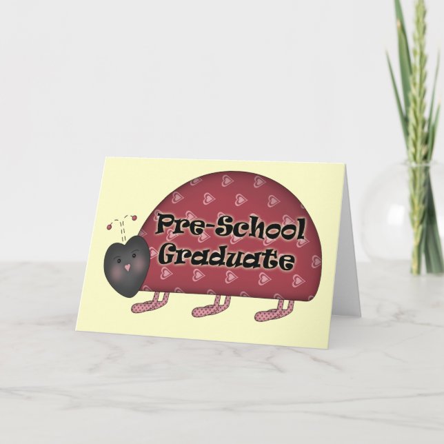 Cartão Presentes de graduação pré-escolar (Frente)