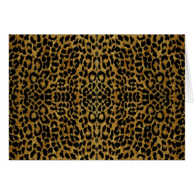 Cartão Presentes de impressão do RAB Rockabilly Leopard (Frente Horizontal)