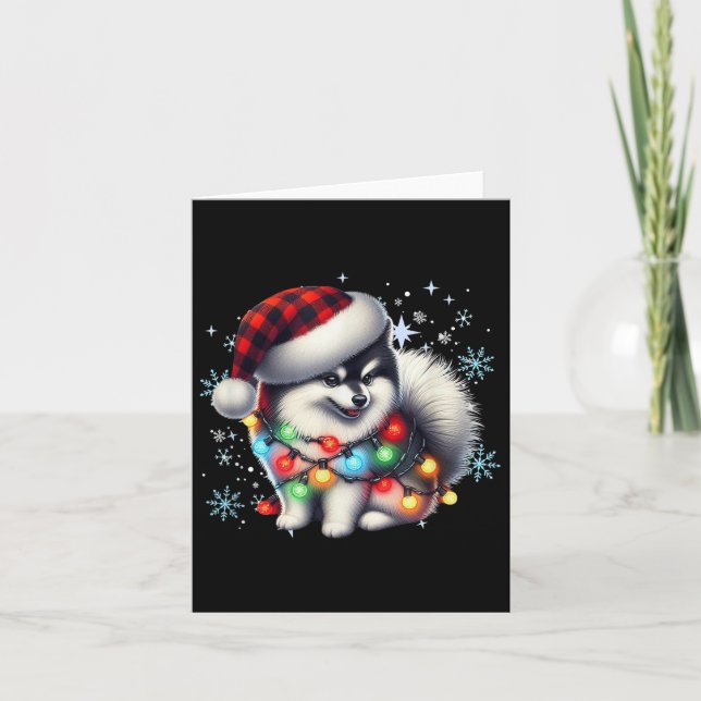 Cartão Presentes De Natal Pomsky Para Pomsky Amantes Uni- (Frente)