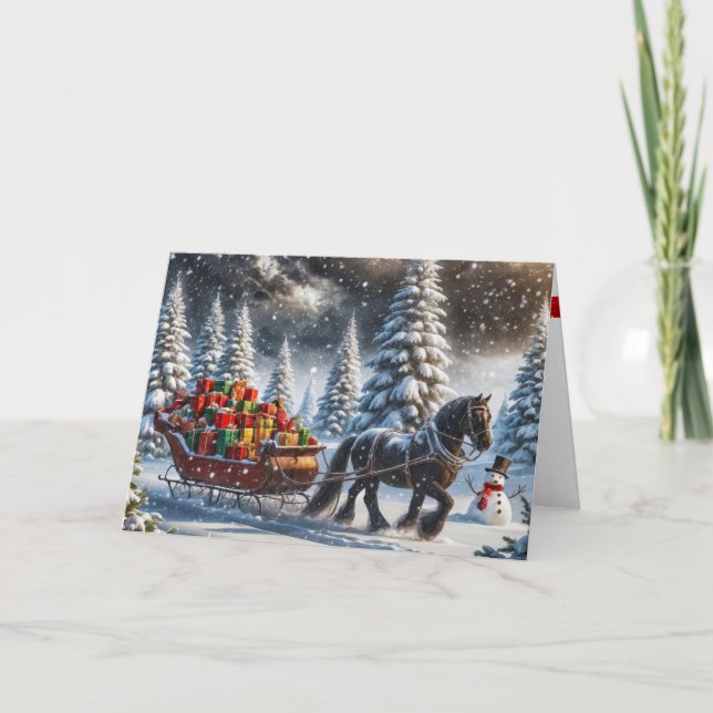 Cartão Presentes de Natal Recheados com Leigh (Frente)