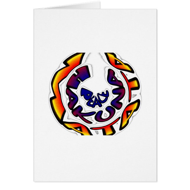 Cartão Presentes de Peace Hakuna Matata (Frente)