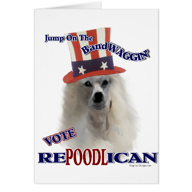 Cartão Presentes de POODLE (Frente)