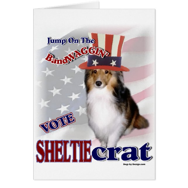 Cartão Presentes de SHETLAND SHEEPDOG (Frente)