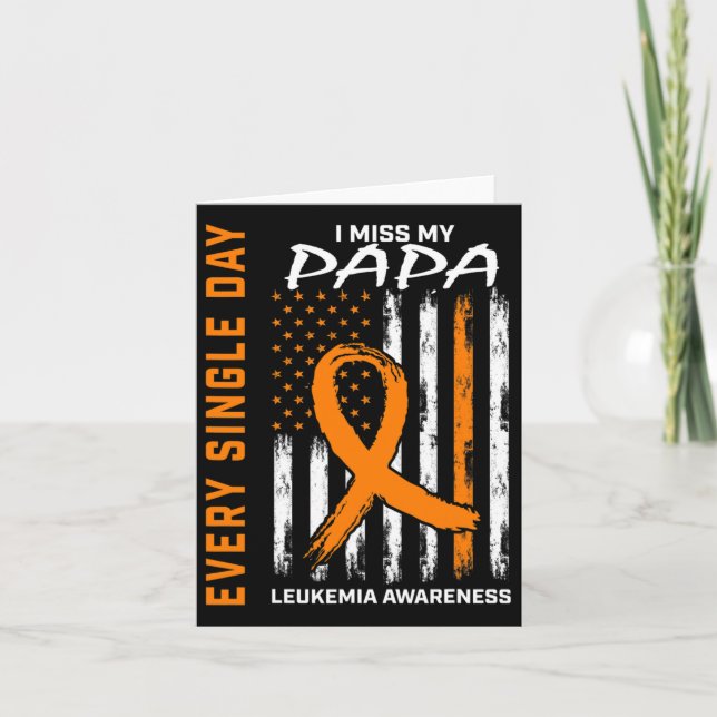 Cartão Presentes de simpatia perda de papai laranja Consc (Frente)