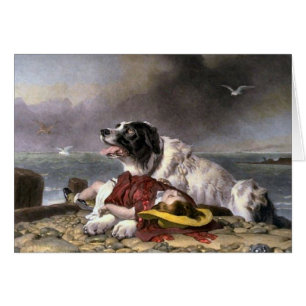 Cartão Presentes de Terra Nova Landseer Salvou