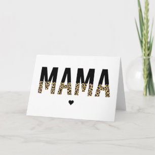 Cartão Presentes de tipografia de impressão de chita mãe 