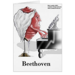 Cartão Presentes Divertidos de Beethoven Camisetas Caneca