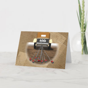 Cartão Presentes do 60º aniversário de casamento