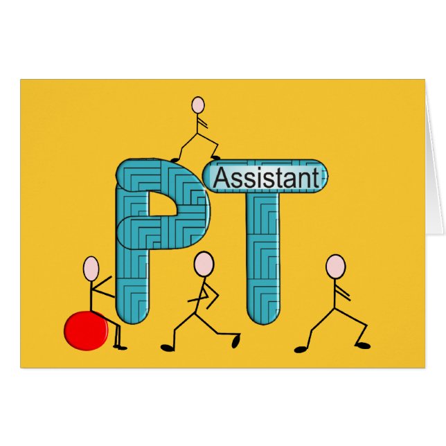 Cartão Presentes do assistente da fisioterapia (Frente Horizontal)