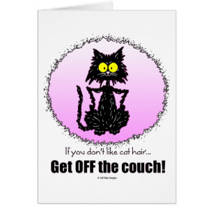 Cartão Presentes do cabelo do gato… para amantes do gato