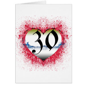 Cartão Presentes do coração gótico 30os,