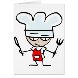 Cartão Presentes do cozinhar com desenhos animados