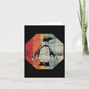 Cartão Presentes do Dia da Terra Animal Pinguim Fofo