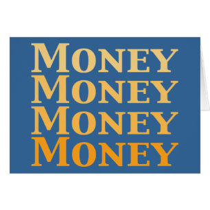 Cartão Presentes do dinheiro do dinheiro do dinheiro do