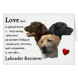 Cartão Presentes do Labrador Retriever