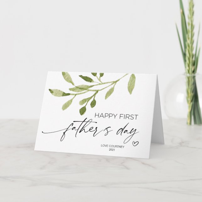 Cartão Presentes do Primeiro Dia dos Pais ao Marido do Be (Frente)