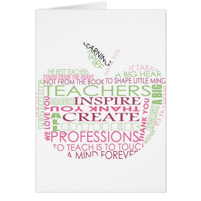 Cartão Presentes do professor (Frente)