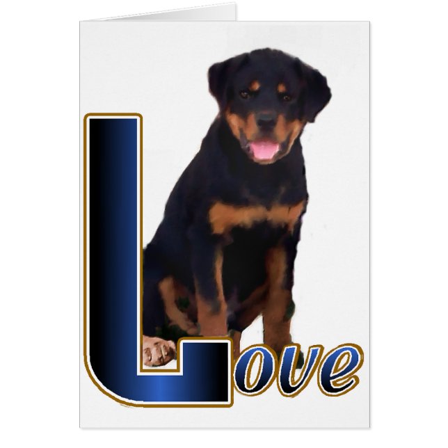 Cartão Presentes do Rottweiler (Frente)