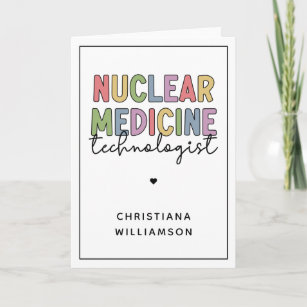 Cartão Presentes do tecnólogo de Medicina Nuclear Persona