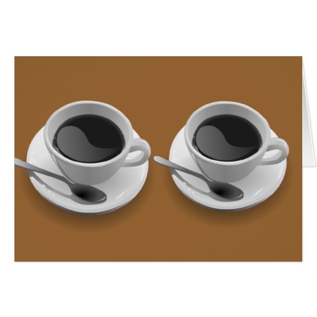 Cartão Presentes dos amantes do café (Frente Horizontal)