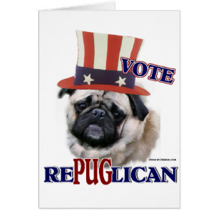 Cartão Presentes dos amantes do Pug