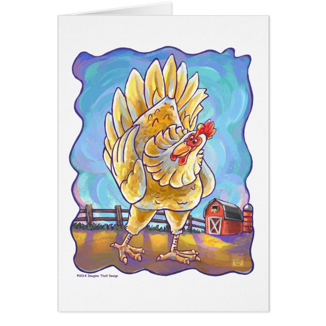 Cartão Presentes e acessórios de frango (Frente)