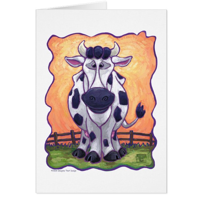 Cartão Presentes e acessórios para vacas (Frente)