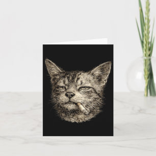 Cartão Presentes engraçados de gato retrô estilo Y2K para