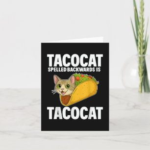 Cartão Presentes engraçados de gato Tacocat escrito ao co