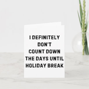 Cartão Presentes engraçados de volta às aulas para profes