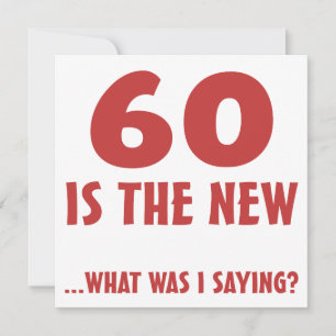 Cartão Presentes engraçados do 60º aniversário
