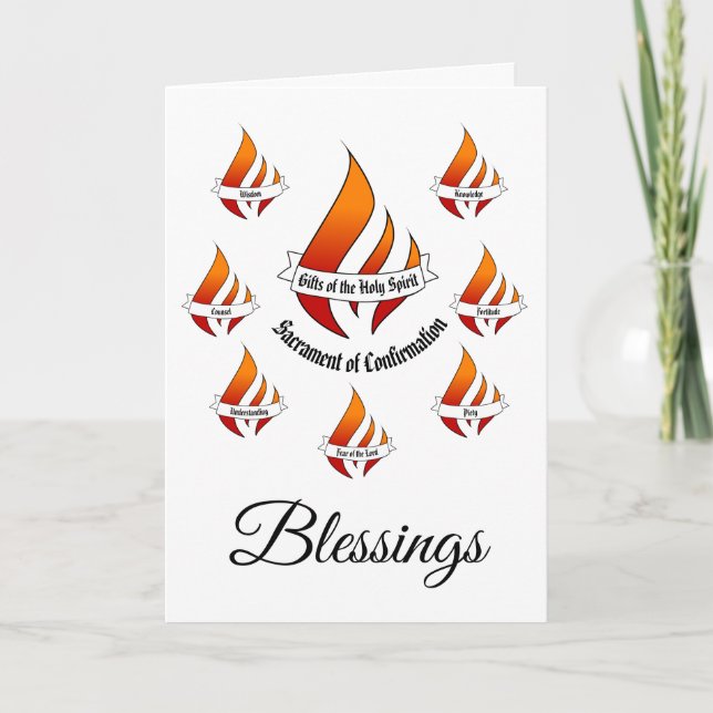 Cartão Presentes Genéricos da Confirmação do Espírito San (Frente)