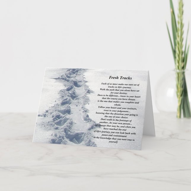 Cartão Presentes Inspiracionais Novos Rastreios (Frente)