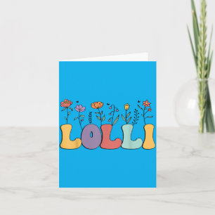 Cartão Presentes Lolli Mulheres Flor de Campo Floral Loll