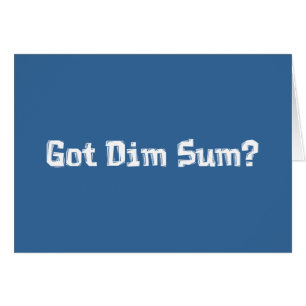 Cartão Presentes obtidos de Dim Sum