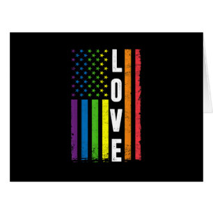 Cartão Presentes Orgulho Gay Homens Mulheres LGBT Bandeir