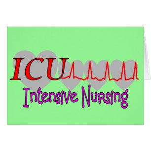Cartão Presentes originais dos cuidados INTENSIVOS de ICU