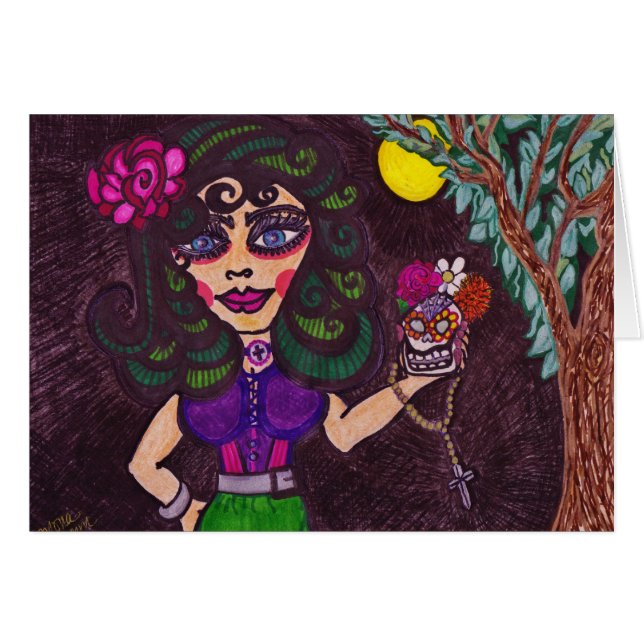 Cartão "Presentes para a lua " (Frente Horizontal)